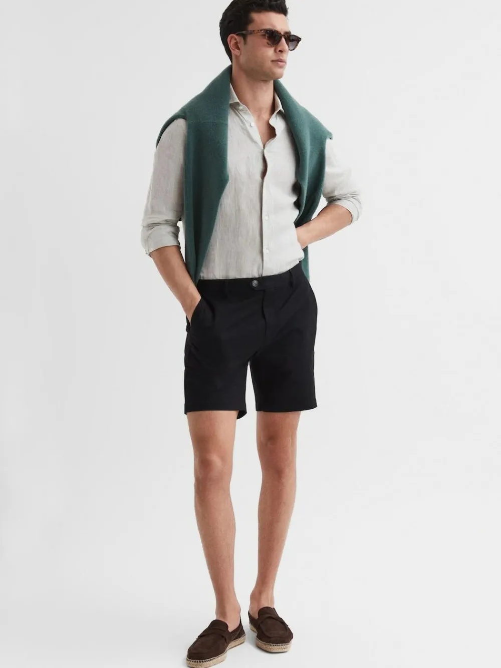 Reiss Wicket Cotton Chino Shorts with Stretch^ Shorts