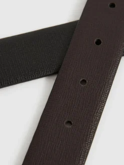 Hot Reiss Ricky Reversible Leather Belt Black/Brown