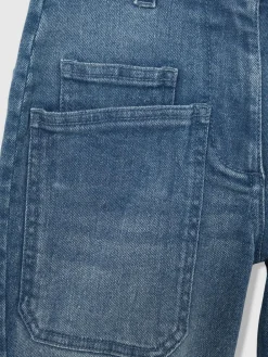 Reiss Blue Brady 9-13 yrs Barrel-Leg Patch-Pocket Jeans^ Jeans