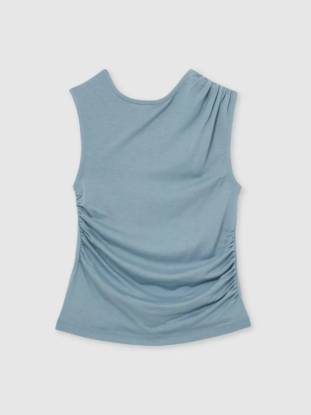 Reiss Blue Jasmine 3-9 yrs Ruched Jersey Vest^ Vests