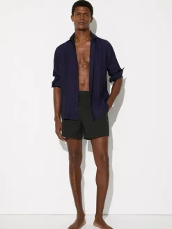 Reiss Sun Side-Adjuster Swim Shorts Bottle Green