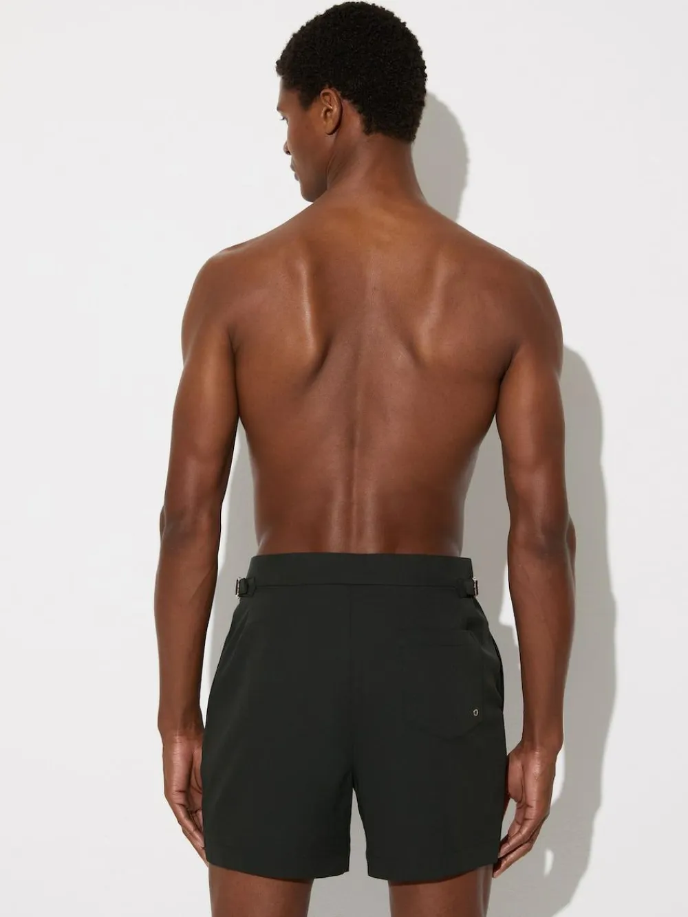 Reiss Sun Side-Adjuster Swim Shorts Bottle Green