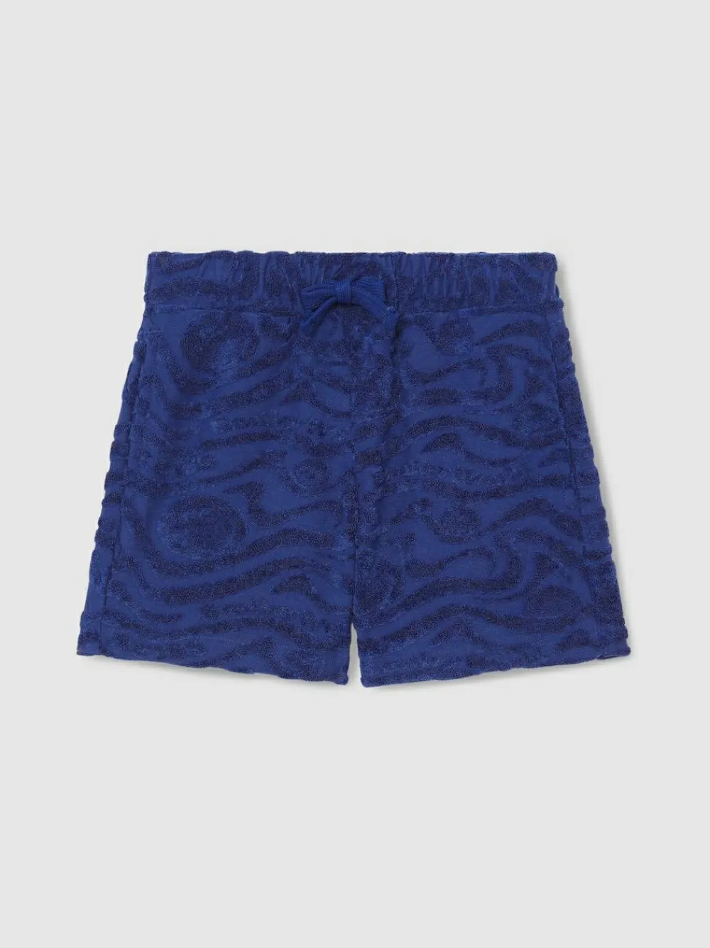 Clearance Reiss Marko 3-9 yrs SmileyWorld | Wave Texture Shorts Bright Blue