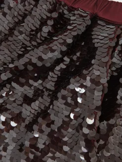 Reiss Burgundy Spence Sequin Shorts^Women Shorts