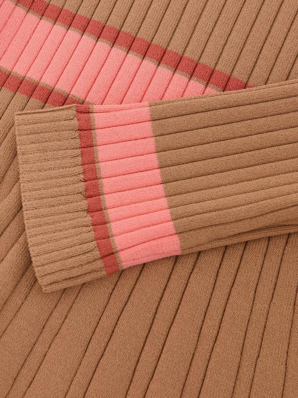 Clearance Reiss Camel Holly 13-14 yrs Colour-Block Knitted Skater Dress