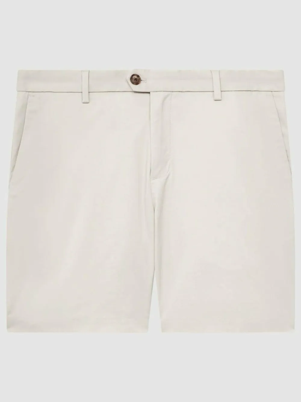 Best Reiss Wicket Cotton Chino Shorts with Stretch Chalk