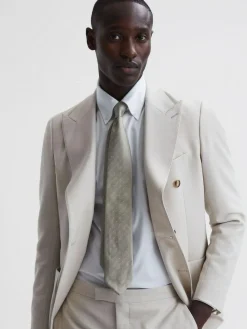 Reiss Champagne Liam Polka Dot Silk Tie^ Ties & Pocket Squares