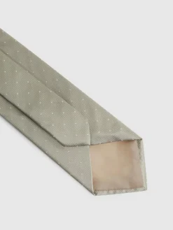 Reiss Champagne Liam Polka Dot Silk Tie^ Ties & Pocket Squares