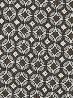 Reiss Chocolate Brown Multi Palmiro Silk Geometric-Print Tie^ Ties & Pocket Squares