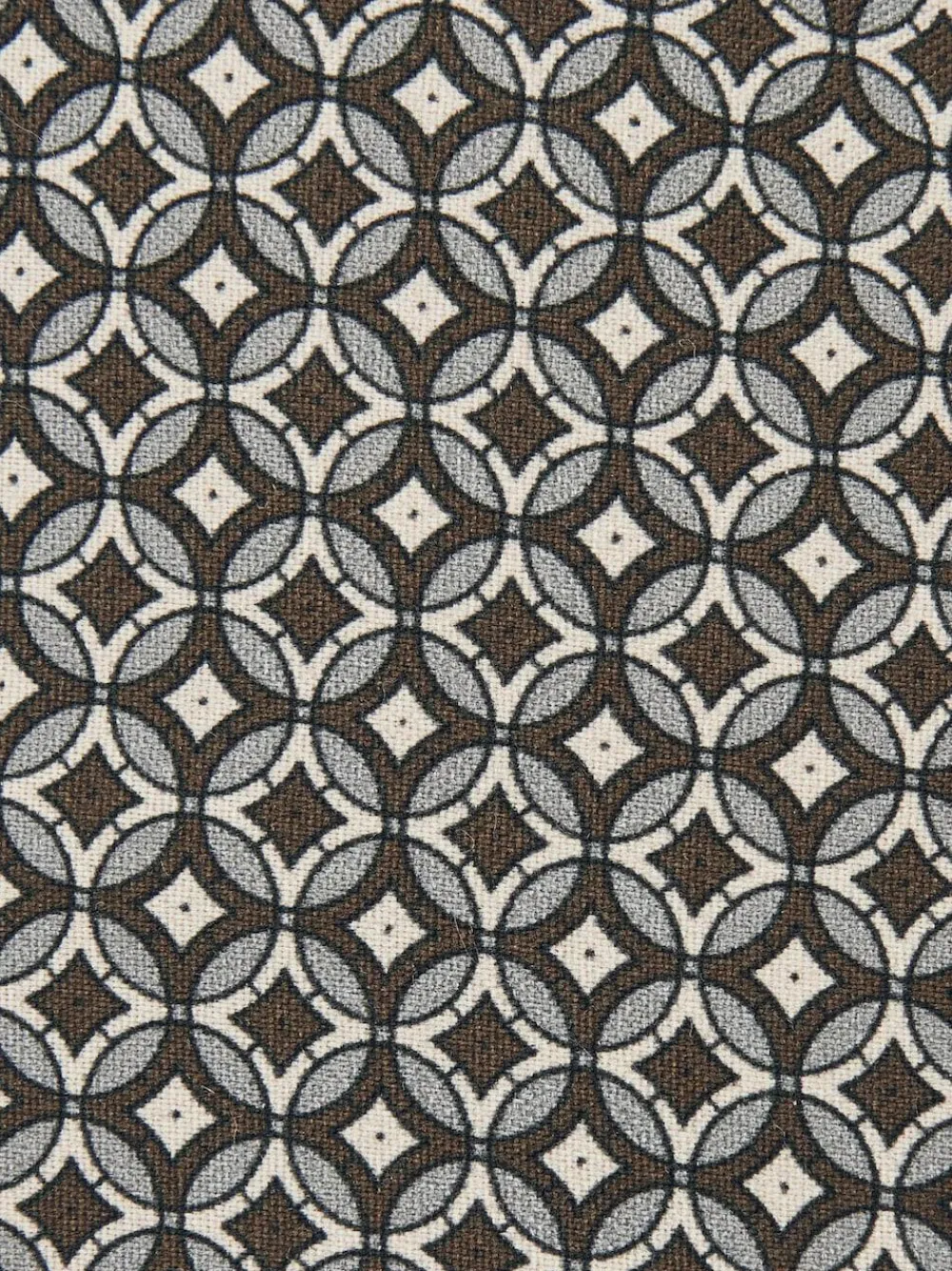 Reiss Chocolate Brown Multi Palmiro Silk Geometric-Print Tie^ Ties & Pocket Squares