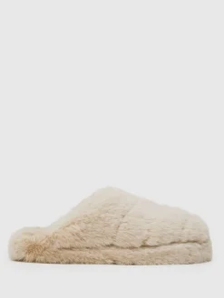 Reiss Andrea Faux Fur Slippers^Women Slippers