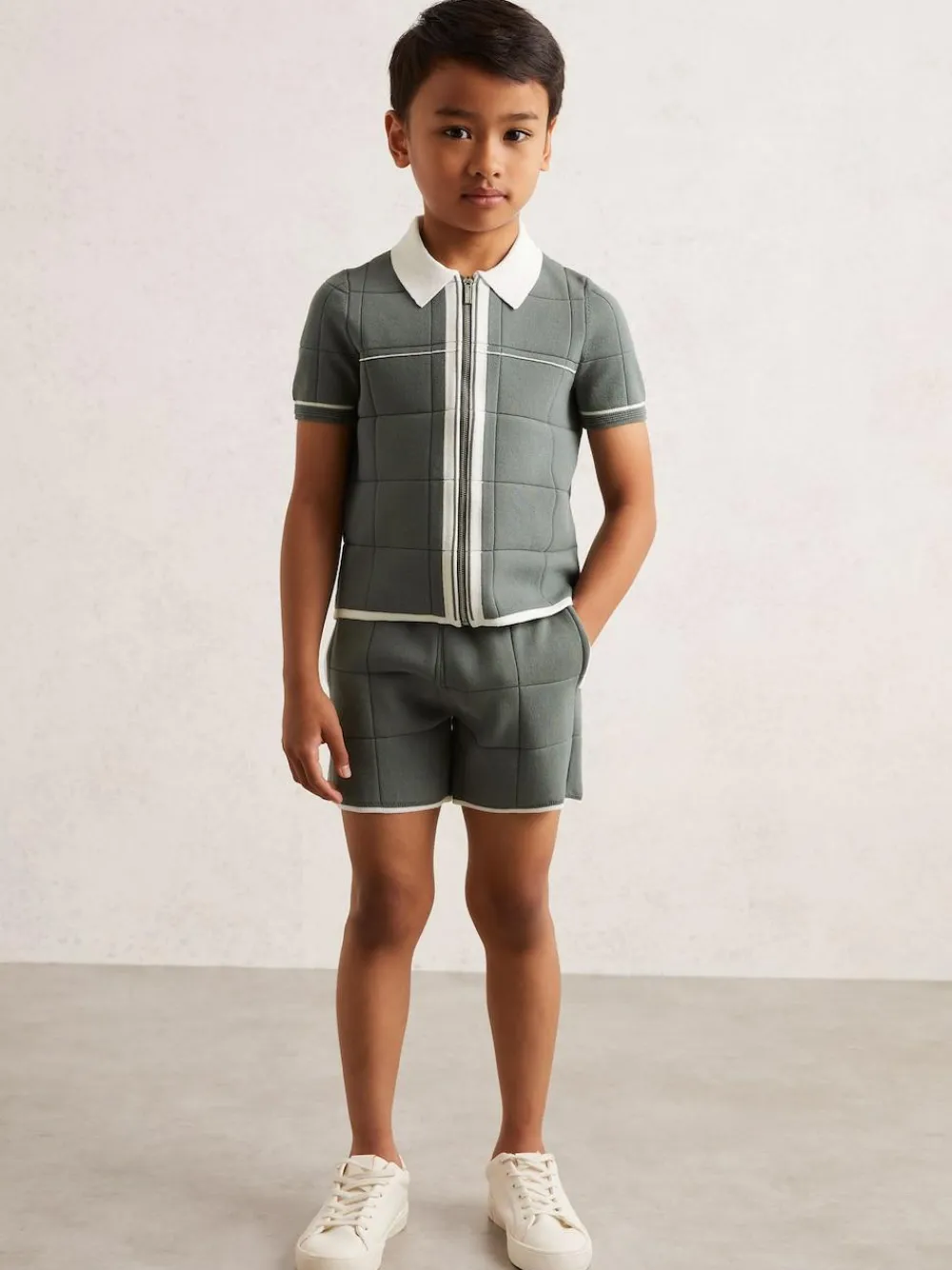 Reiss Barbor 3-9 yrs Tipped Knit Stitch-Detail Shorts^ Shorts