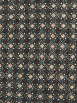 Reiss Dark Sage Multi Nicolo Micro-Square Print Tie With Wool^ Ties & Pocket Squares