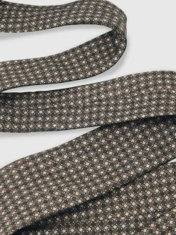 Reiss Dark Sage Multi Nicolo Micro-Square Print Tie With Wool^ Ties & Pocket Squares