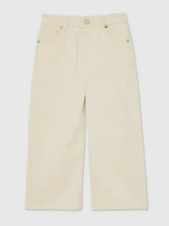 Discount Reiss Sky 9-13 yrs Wide-Leg Jeans Ecru