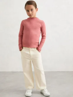 Discount Reiss Sky 9-13 yrs Wide-Leg Jeans Ecru