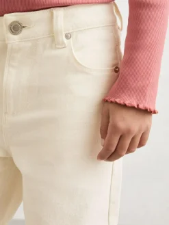 Online Reiss Sky 3-9 yrs Wide-Leg Jeans Ecru