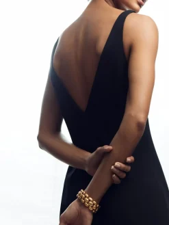 Reiss Gold Darcy Tone Dome Link Bracelet^Women Jewellery