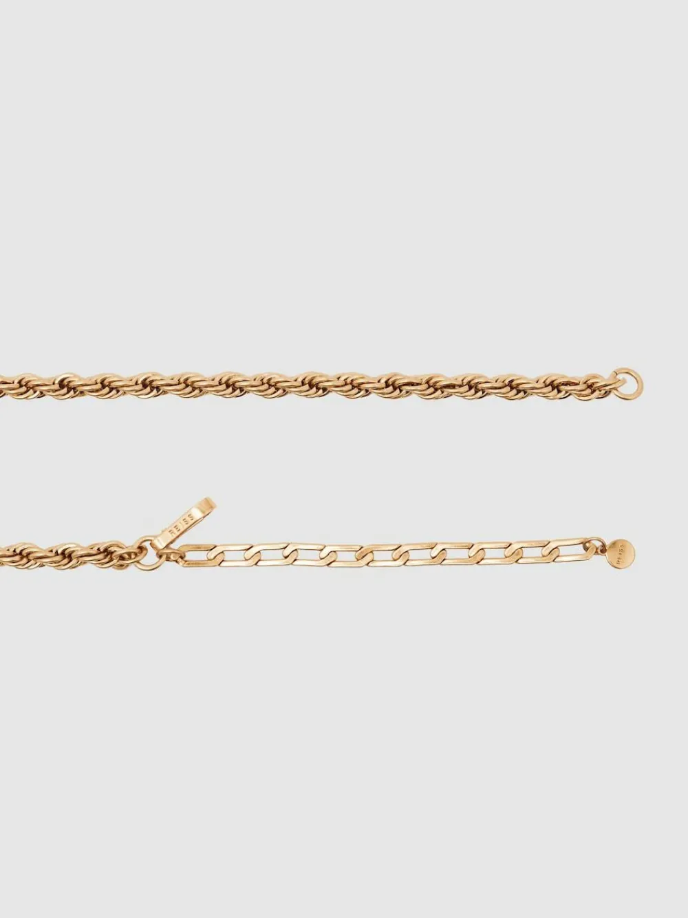 New Reiss Gold Isabella Twist Chain Belt