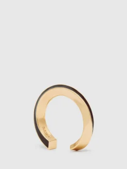 Discount Reiss Gold Thea Tone Twist Enamel Cuff Bracelet
