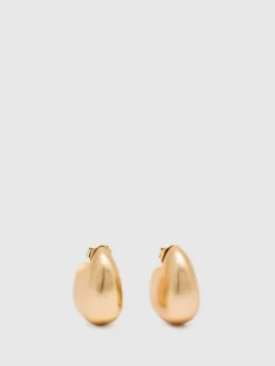 Reiss Gold Tone Calla Curve Scoop Earrings^Women Jewellery