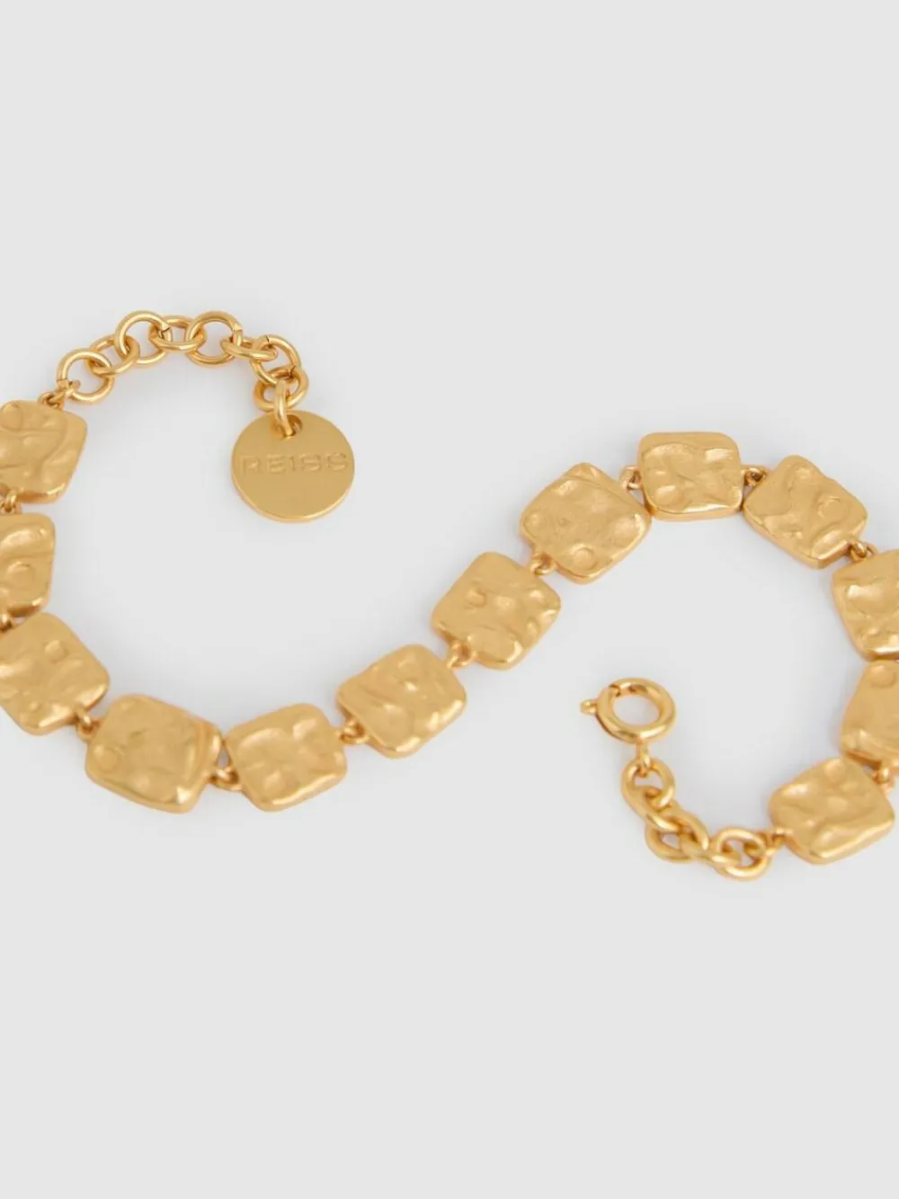 Hot Reiss Gold Tone Millie Molten Square Bracelet
