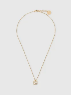 Reiss Gold Zoe Tone Square Pendant Necklace^Women Jewellery
