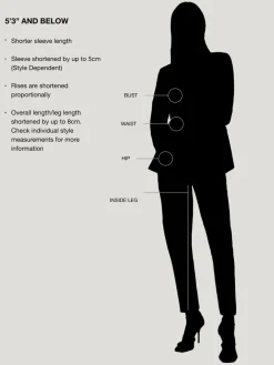 Reiss Grey Ember Petite Herringbone Double-Breasted Blazer Wool-Cotton