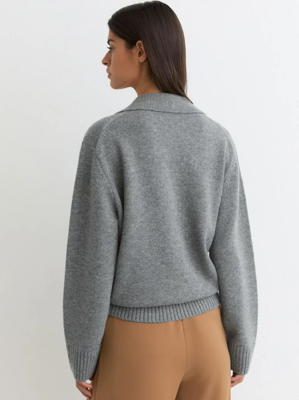 Reiss Flo Wool-Cashmere Collared Knit Jumper^Women Knitwear|Knitwear