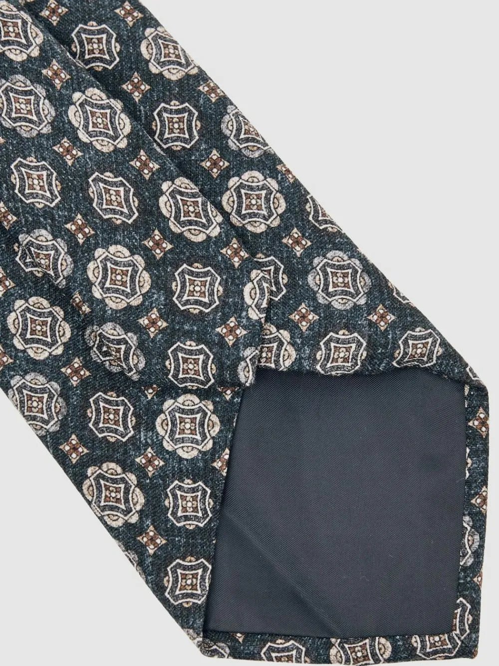 Reiss Indigo Melange Maximo Silk Medallion Print Tie^ Ties & Pocket Squares