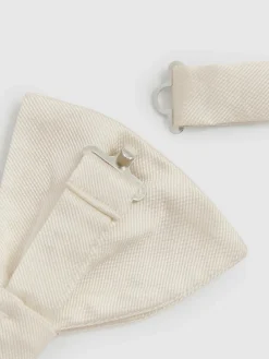 Clearance Reiss Ivory Boyle Grosgrain Silk Bow Tie Light Ivory