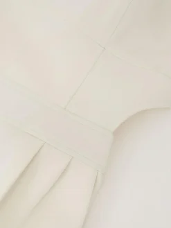 Best Reiss Ivory Dion Wide-Leg Cut-Out Jumpsuit