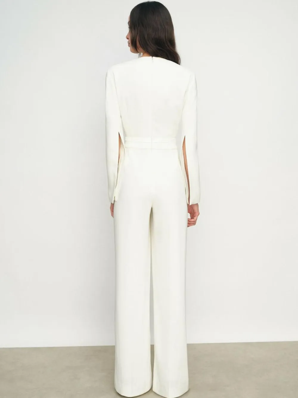 Reiss Evora Plunge-Neck Split-Sleeve Jumpsuit^Women Jumpsuits & Playsuits