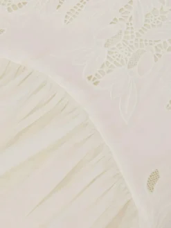 Sale Reiss Ivory Phoebe 3-9 yrs Lace-Detail Tulle-Skirt Dress