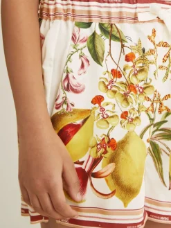 Reiss Ivory Sammie 9-13 yrs | NYBG Satin Floral-Print Shorts^ Shorts