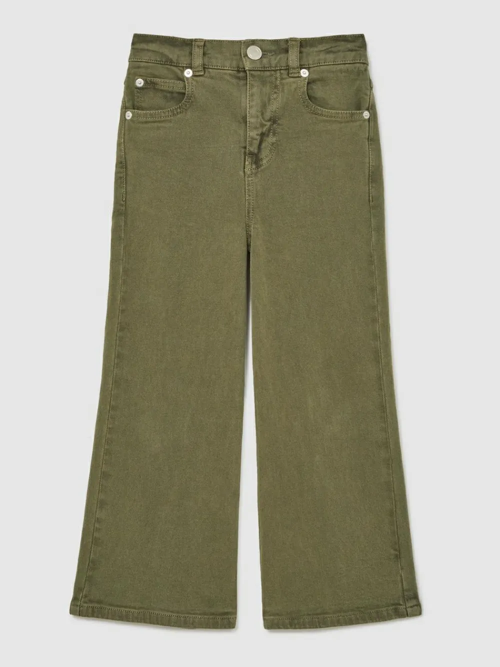 Hot Reiss Khaki Clea 3-9 yrs Straight-Leg Mid-Rise Jeans