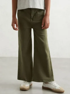 Hot Reiss Khaki Clea 3-9 yrs Straight-Leg Mid-Rise Jeans