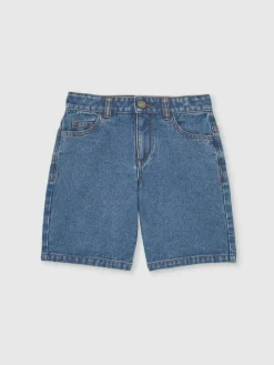 New Reiss Mid Blue Bryan 3-9 yrs Denim Bermuda Shorts