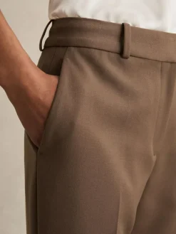 Reiss Gabi Slim-Fit Suit Trousers Mink Neutral