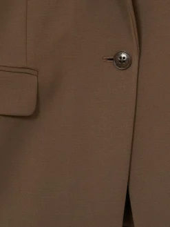 Clearance Reiss Gabi Tailored Single Breasted Suit Blazer Mink Neutral