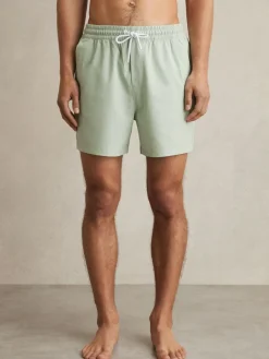 Discount Reiss Mint Green Cliff Drawstring Swim Shorts