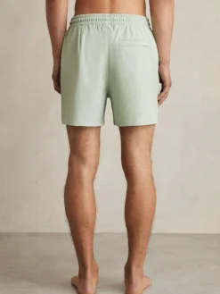 Discount Reiss Mint Green Cliff Drawstring Swim Shorts