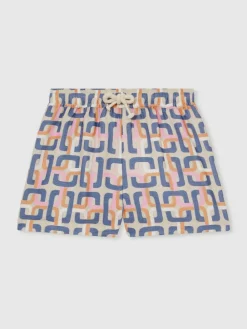 Online Reiss Multi Eva 9-13 yrs Geometric Chain Print Shorts