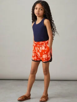 Reiss Multi Josanna 4-9 yrs Cotton Graphic-Print Quilted Shorts^ Shorts