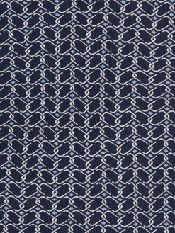 Discount Reiss Bernardo Silk Geometric-Chain Print Tie Navy
