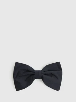 Reiss Navy Boyle Grosgrain Silk Bow Tie^ Ties & Pocket Squares