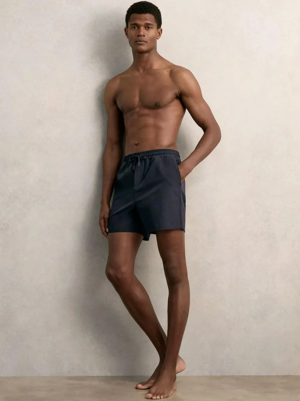 Reiss Navy Cliff Drawstring Swim Shorts^ Shorts|Swimwear