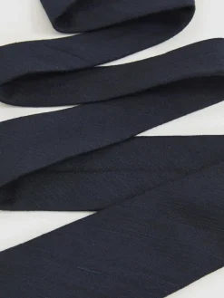 New Reiss Falco Silk Blend Textured Tie Navy