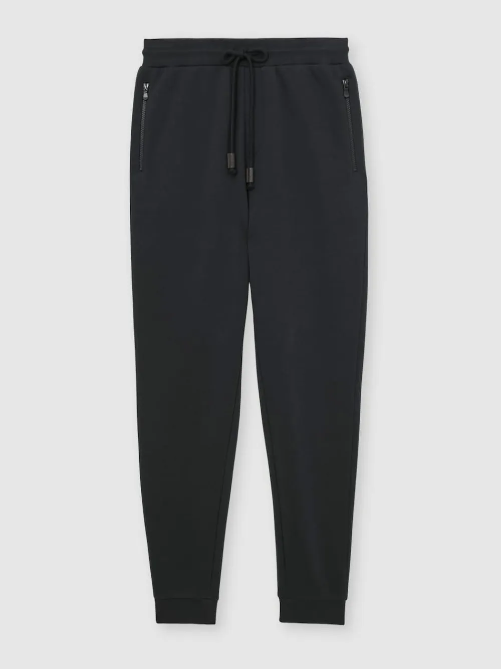 Sale Reiss Finch Cotton-Blend Drawstring Joggers Navy