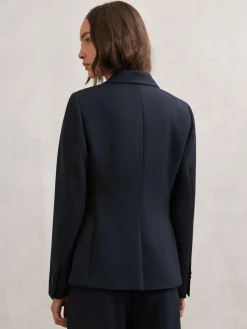 Online Reiss Gabi Double-Breasted Suit Blazer Navy
